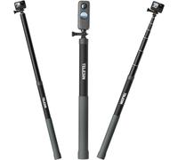 TELESIN Perche à selfie G3 longue invisible (3 m), en fibre de carbone étanche pour GoPro Max 13 12, Insta360 X4 X5 Ace Pro, DJI Osmo Nano 360 Action 6 5 4 Pocket 3 Xtra AKASO