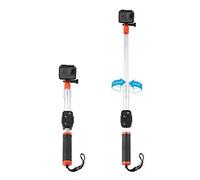 TELESIN Perche télescopique étanche et poignée Flottante 2 en 1 Extensible de 35,6 cm à 61 cm pour GoPro Hero 2018, 7 6 5 4 3, SJCAM, YI 4K, MI Lite avec Support à Distance WiFi
