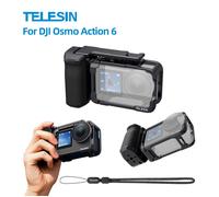 TELESIN poignée de photographie de rue pour DJI Action 6 Cage de lapin en métal Kit de caméra de prise de vue