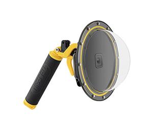 TELESIN Port dôme pour GoPro Hero 11 10 9 Black Boîtier étanche pour objectif de caméra de plongée avec déclencheur à pistolet, poignée flottante Accessoires de caméra d'action GoPro 11 10 9