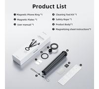 Telesin Poulpe Magnétique À Dégagement Rapide Trépied Support Pour Téléphone Mini Trépied Pour Iphone 15 14 13 12 Pro Promax Huawei Samsung Xiaomi.Black.