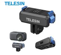 TELESIN pour DJI OSMO Nano magnétique Qucik libération deux griffes adaptateur de charge montage double griffe Interface Action caméra accessoires