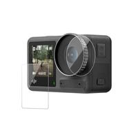 TELESIN° Protection d'écran pour DJI Osmo Action 5 Pro avec protection de l'appareil photo, verre trempé dureté 9H pour écran tactile, objectif et écran avant, HD transparent résistant aux rayures