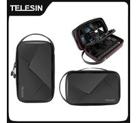 TELESIN - sac de transport étanche réglable en PU pour GoPro Hero 13 12 11 10 9 8 7 6 Insta360 Osmo, sac d'accessoires d'action Old Model
