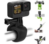 TELESIN° Sangle de Montage pour Caméra 360 Bande Flexible pour Guidon de Vélo Moto Tube Barre Rouleau Bâton Pôle Ski Accessoires pour GoPro Max Hero 12 11 10 9 Insta360 X3 DJI Action 3 4 Osmo Pocket