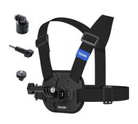 TELESIN Sangle de Poitrine Harnais de Poitrine pour GoPro Hero 12,11,10,9,8,7,6,5,4, Hero Session, caméras d'action DJI Osmo