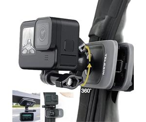 TELESIN Sangle d'épaule universelle magnétique améliorée avec clip de fixation pour sac à dos avec rotation à 360°, pince à dégagement rapide pour GoPro, Insta360 et DJI Action Camera