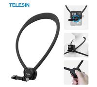 TELESIN SE 2.0 Support de Cou Flexible POV pour GoPro Hero 13/12/11/10/9/8, DJI OSMO Action 5Pro/4/3, Insta360, Tournage