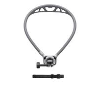 TELESIN SE3 Support Cou Caméra Action, Fixation POV 360°, Gris | Tour de cou POV flexible avec structure aérée, verrou magnétique, sangle poitrine et réglage 360° pour filmer en mouvement