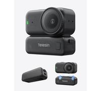 TELESIN Socle avec Batterie pour DJI Osmo Nano/Xtra Atto, 500mAh, USB-C | Fixation magnétique rapide | Adaptateur de charge Osmo Nano avec batterie | 34g | Sans batterie externe | USB-C en filmant
