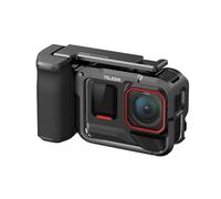 TELESIN Street Grip Kit pour Insta360 Ace Pro/Ace Pro 2 | avec cage Rabbit en métal | Support de poignée de caméra avec design à bascule | Boîtier en alliage d'aluminium | Emplacement pour carte TF de