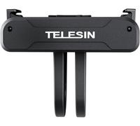 TELESIN Support d'adaptateur magnétique pour DJI Osmo 360 Action 5/4/3 Adaptateur à dégagement Rapide avec Adaptateur de Connexion - Accessoires DJI, Trépied Attachable, Vlogging