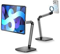 TELESIN Support de Bureau Magnétique pour TéLéPhone | Tablette Bureau, Support de TéLéphone Portable RéGlable pour Bureau Et Table de Chevet pour Magsafe/iPhone/Android/IPad