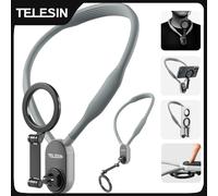 TELESIN - support de cou magnétique en Silicone à dégagement rapide, pour Iphone 15 14 13 12 11 SAMSUNG HUAWEI XIAOMI, accessoires de téléphone intelligent Green