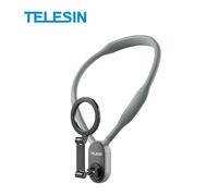 Telesin-Support De Cou Magnétique En Silicone,Support À Dégagement Rapide Pour Iphone 15,14,13,12,11,10,Samsung,Huawei,Xiaomi,Accessoires De Téléphone.1 Pc Grey.