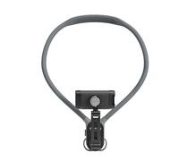 Telesin support de cou pour smartphone avec pince métallique - gris