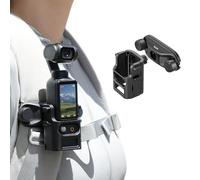 TELESIN Support de Sac à Dos pour DJI Osmo Pocket 4 3, Fixation Rapide avec Double Verrouillage, antidérapant, Anti-Rayures, Compatible avec la Plupart des Sangles de Sac à Dos, Accessoire POV