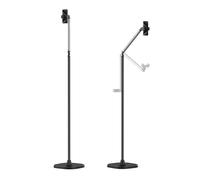 TELESIN Support de Sol pour Téléphone SE avec Clip Universel, Support de Sol pour Téléphone Portable avec Base Stable de 3.3 LB, Hauteur Réglable de 145 cm, Compatible avec iPhone & Android