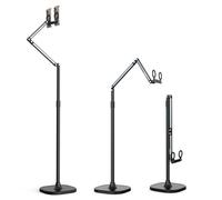 TELESIN Support de Tablette Robuste Au Sol | 150 CM Support Magnétique Portable Au Sol avec deux Positions & 3,4 Kg Base Stable, pour iPhone/Android/IPad