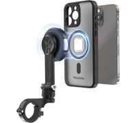 Telesin ° Support De Téléphone Pour Moto Pour Iphone 16 Pro, Support De Téléphone Magnétique Pour Moto Avec Amortisseur De Vibrations Et Boucle En Métal [Déverrouillage En Un Clic] Avec Étui[Z1673]
