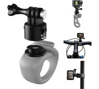 TELESIN Support flexible à libération rapide pour guidon de vélo, accessoires de montage pour caméras d'action GoPro Insta360 Ace Pro DJI (gris, libération rapide)