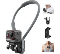 TELESIN° Support Magnétique à Dégagement Rapide avec Sangle Pectorale, Support pour DJI Osmo GoPro Hero Insta360 Accessoires de Caméra d'action avec Support pour téléphone Portable et Adaptateur 1/4