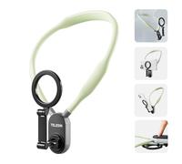 TELESIN° Support Magnétique pour Téléphone Portable, Support pour POV/Vlog Selfie Mount Hand Free Phone Neck Holder Chest Stand Strap Video Recording pour iPhone 15 14 13 12 Android Phones (Green)