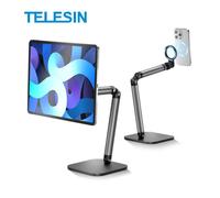 TELESIN Support Magnétique Téléphone Réglable et Pliable pour la Diffusion en Direct la Peinture et l'Enregistrement Vidéo