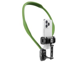 Telesin support smartphone pour cou avec pince métallique - vert