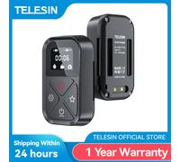 TELESIN-Télécommande Bluetooth 80M pour GoPro fore13 12 11 10 9 8 avec Touche de Raccourci, Affichage de l'Écran, Accessoires pour Caméra d'Action