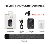 TELESIN-Télécommande Bluetooth avec dragonne pour téléphone,accessoires de caméra d'action,compatible avec GoPro - With lock-D