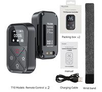 TELESIN-Télécommande Bluetooth T10 pour caméra d'action Go Pro 80M,télécommande intelligente sans fil pour GoPro fore12 11 10 9 - Type 2 Pcs