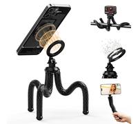 TELESIN Trépied Magnétique pour TéLéphone Portable, 2 en 1 Flexible Trépied