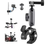 TELESIN Pince support guidon aluminium – bras 360°, trou 1/4" pour GoPro/DJI/OSMO/Insta360