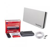Telestar Antenne SAT Digiflat 1 plate gris clair