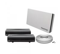 Telestar 2 Abonné HDTV Sat Satellite Installation Antenne Plate Digiflat 2