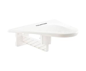 Telestar 5102220 ANTENNE 10 Extérieur Antenne active (DVB-T / DVB-T2, FullHD, Gain: 51 dB, LTE Filter) blanc