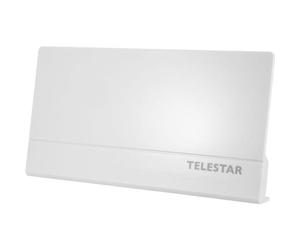 TELESTAR Antenna 9 LTE - Antenne Active avec Gain de 45 DB - Blanc | TNT/TNT HD, FM, DAB+, Full HD, filtre LTE