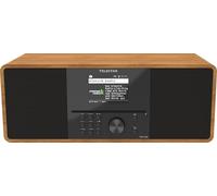 Telestar Top 300 - Radio Dab Plus -Internet avec Lecteur CD (stéréo, 2 x 15 W, Services de Streaming, Fonction Bluetooth émetteur-récepteur, Enregistrement USB, système d’Alerte d’Urgence) - Bois