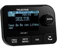Telestar TOP CAR 1 Récepteur DAB+ Fonction mains-libres, Support à ventouse