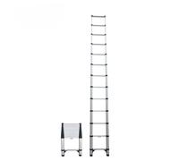Telesteps 1600E Échelle télescopique à rallonge - Hauteur de 3,8 m, portée de 4,9 m | Type 1 nominale de 113,4 kg | Échelle en Aluminium léger avec rétraction à Une Touche, verrous de sécurité et