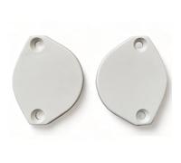 Teletoldo® Lot de 2 bouchons pour tube d'auvent PG1 - Finition blanche plastique technique résistant au soleil et à l'eau - Veuillez bien mesurer avant l'achat
