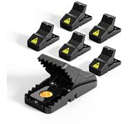 Teletrogy Lot de 6 Piège à Souris Efficace, Piège à Rat Attrape Souris Réutilisable, Sensible Tapette Souris Rongeur Plastique, Clip de Piege pour Maison Jardin Extérieur
