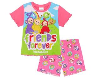 Teletubbies Pyjama Court 100% Coton pour Fille de 6 Mois à 5 Ans, Friends Forever, 4-5 Ans