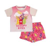 Teletubbies Pyjama court à volants pour fille Rose, rose, 3-4 ans