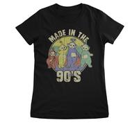 Teletubbies T-Shirt Femme Encolure Ras Du Cou Manches Courtes Noir