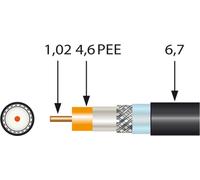 TELEVES Câble coaxial résistant aux UV, sans halogène, ignifugé 250m SK2003/250plus