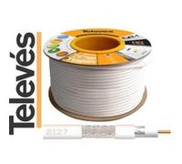 Televes CXT1 - Câble d'antenne en vrac - 100 m - coaxial - blanc Blanc G