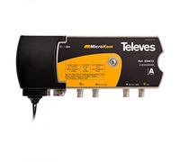Televes KVE 3035RK65 BK Verstärker, (1 GHz - Verstärkung: 30 dB/35 dB) mit aktivem oder passivem Rückkanal: 5-65 MHz (534412)