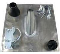 Televes MAZ48 Kit d'accessoires de mât jusqu'à 48mm, mât inclus